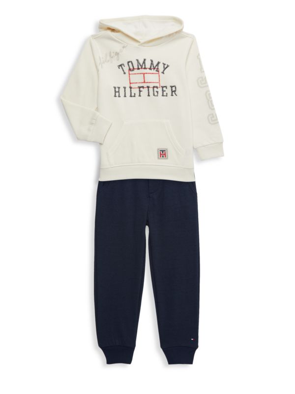 Tommy Hilfiger ?Baby Boy's 2-Piece Logo Hoodie & Joggers Set